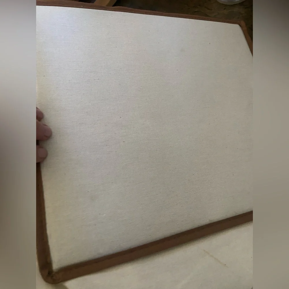 Canvas‎ Storage Organizer with Brown Trim NWOT